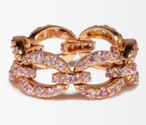 Catena Sapphire & 18kt Rose-gold Ring