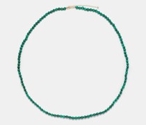 Classic Malachite & 14kt Gold Necklace