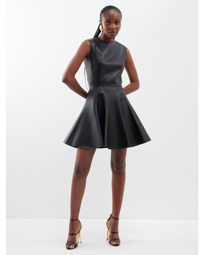 Alaïa Damen Archetypes Leather Mini Dress