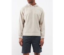 Sweat-shirt à capuche en jersey de coton à logo