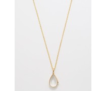 Saffron 14kt Gold Locket Necklace