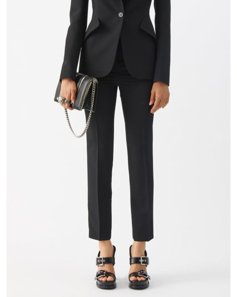 Alexander McQueen Damen High-rise Crepe Suit Trousers