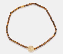 Horus Tiger's Eye & 14kt Gold Bracelet