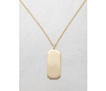 Name Tag 18kt Gold Pendant Necklace