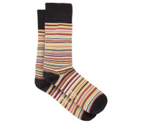 Signature Stripe Cotton-blend Socks