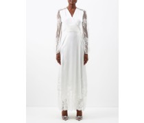Tulle-lace And Satin Gown