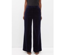 Taylor Velvet Wide-leg Trousers