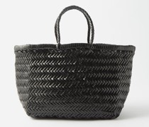 Triple Jump Small Woven-leather Basket Bag