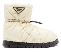 Padded Nylon Snow Boots