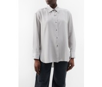 Julien Silk Crepe De Chine Oversized Shirt