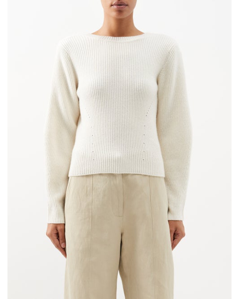 Lisa Yang Damen Rosa Draped-back Cashmere Sweater