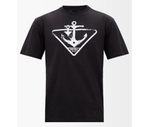 Triangle Logo-print Cotton-jersey T-shirt