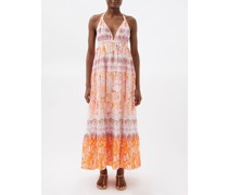 Soleil Printed Cotton-voile Maxi Dress
