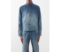 Patch-pocket Denim Overshirt
