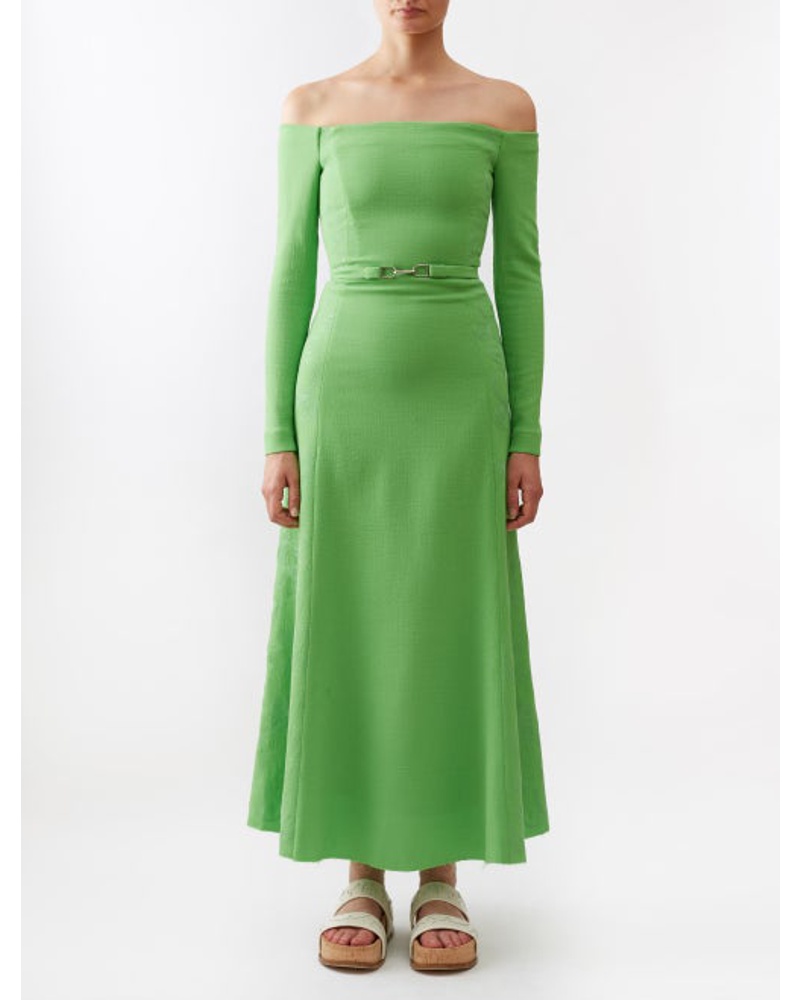 Gabriela Hearst Damen Carole Off-the-shoulder Knitted Dress