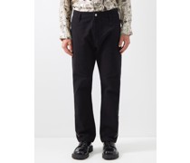 Zip-cuff Cotton-corduroy Trousers