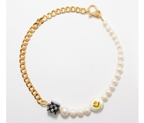 Take A Chance Pearl & 14kt Gold-plated Necklace
