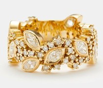 River Diamond & 18kt Gold Ring