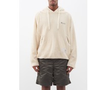 Layered-mesh Cotton Hoodie