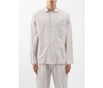 Striped Organic-cotton Pyjama Shirt