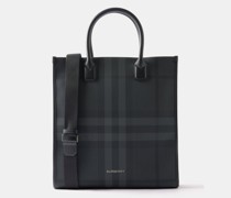 Denny -check Coated-canvas Tote Bag
