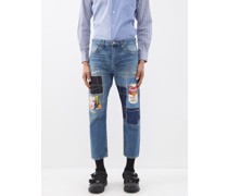 Warhol-patch Straight-leg Jeans