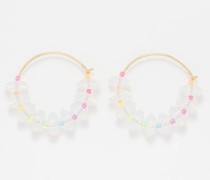 Ice Ice Beaded Opalite & 18kt Gold-plated Hoops