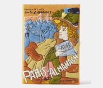 Paris Almanach Embroidered Book Clutch Bag