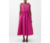 Felicity Tie-shoulder Upcycled Taffeta Dress