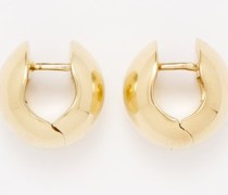 Chunky 14kt Gold-plated Hoop Earrings