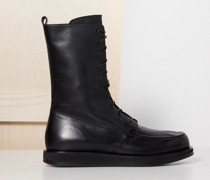 Patty Leather Lace-up Boots