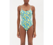 Fruit And Floral-print Swimsuit