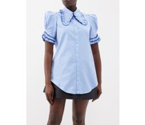 The Garland Cotton-gingham Blouse