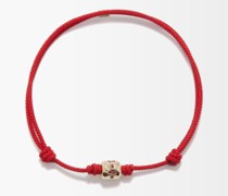 Ruby & 14kt Gold Corded Bracelet