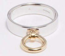 Knocker 9kt Gold & Recycled Sterling-silver Ring