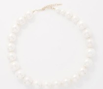 Shell Pearl & 14kt Gold-plated Necklace