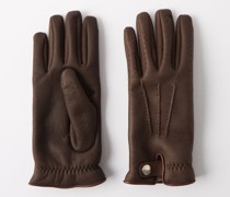 Shearling-lined Leather Gloves