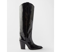 Ana Patent-leather Cowboy Boots