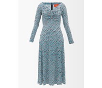 Ballerina Puzzle-print Midi Dress