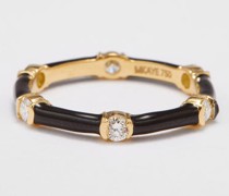 Zea Diamond, Enamel & 18kt Gold Ring