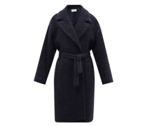 Belted Wool-blend Coat
