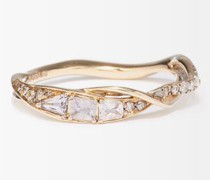 Wisp Diamond, Spinel & 18kt Gold Ring