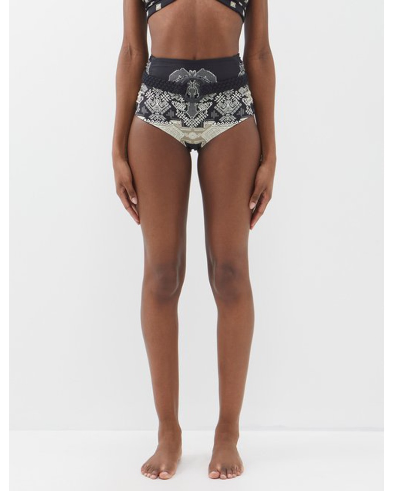 Johanna Ortiz Damen Andean Cumbi High-rise Bikini Briefs Johanna Ortiz Damen Andean Cumbi High-rise Bikini Briefs