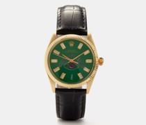 Vintage Rolex Oyster 34mm Diamond & Gold Watch