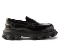 Trackstud Leather Penny Loafers