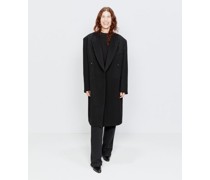 Exaggerated Shoulder Wool Tailored Jacket