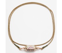 Lucky Locket Diamond & 18kt Rose-gold Necklace