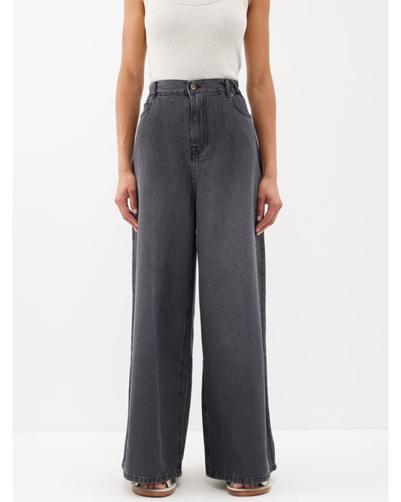 FRANKIE Shop Damen Sasha Oversized Wide-leg Jeans