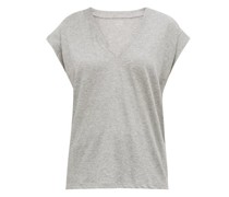 Le Mid V-neck Cotton T-shirt