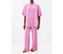 Alabama Short-sleeved Silk Pyjamas